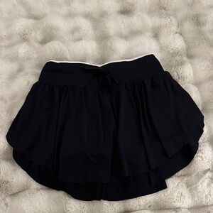 Target Black Tennis Skirt with White Trim